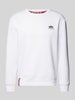 Alpha Industries Sweatshirt mit Label-Print Weiss