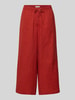 Christian Berg Woman Wide Leg Stoffhose mit Tunnelzug Dunkelrot