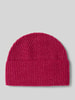 Christian Berg Woman Regular fit muts met wol in gebreide look Fuchsia