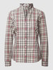 Christian Berg Woman Bluse mit Stehkragen Dunkelblau