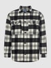 Jack & Jones Kurtka koszulowa z flaneli model ‘Ollie’ Ciemnoniebieski
