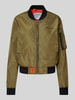 Original Bombers Bomberjacke mit Logo-Stitching Khaki