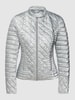 Guess Steppjacke mit Logo-Muster Modell 'VONA' Silber