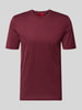 HUGO Slim fit T-shirt van puur katoen, model 'DIMERSTEE' Bordeaux