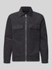 Marc O'Polo Regular Fit Hemdjacke aus reiner Baumwolle Anthrazit