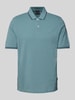 bugatti Regular Fit Poloshirt mit Label-Detail Jeansblau