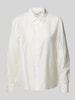 ICHI Regular Fit Bluse mit Umlegekragen Modell 'KARLANI' Offwhite