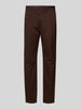 Tommy Hilfiger Straight leg chino van katoenmix, model 'DENTON' Donkerbruin
