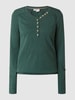 Ragwear Serafinoshirt van een mix van katoen en modal, model 'Pinch' Olijfgroen