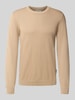 Casual Friday Gebreide pullover met ronde hals, model 'OSVALD' Beige