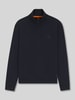 BOSS Orange Regular fit sweatshirt van puur katoen Donkerblauw