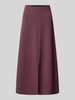 Christian Berg Woman Midirock mit elastischem Bund Aubergine