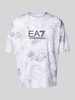 EA7 Emporio Armani T-Shirt mit Label-Print Modell 'VENTUS' Hellgrau