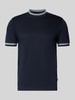 BOSS Slim fit T-shirt van puur katoen, model 'TESSLER 202' Marineblauw