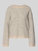 Selected Femme Relaxed Fit Pullover aus Woll-Mix mit Alpaka-Anteil Modell 'FALVA' Beige