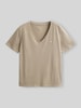 GANT męski t-shirt o kroju regular fit z mieszanki bawełny Piaskowy