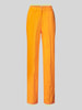 s.Oliver RED LABEL Wide leg linnen broek met vaste persplooien Oranje