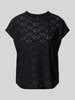 Only Regular Fit T-Shirt mit Ausbrenner-Effekt Modell 'SMILLA' Black