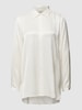 Milano Italy Overhemdblouse met verlengd rugpand. Offwhite