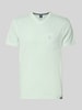 LERROS Regular Fit T-Shirt mit V-Ausschnitt Lind