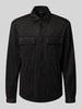 Antony Morato Regular Fit Hemdjacke in Leder-Optik Modell 'Dakar' Black