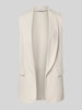 ZABAIONE Gilet van viscosemix met klepzakken, model 'Am44br' Beige