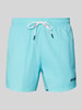 HUGO CLASSIFICATION Badehose mit Label-Print Modell 'HAITI' Aqua