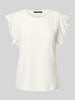 Vero Moda Regular Fit T-Shirt mit Lochstickmuster Muster 'TASSA' Weiss