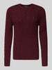 Polo Ralph Lauren Regular fit gebreide pullover van een mix van wol en kasjmier Bordeaux