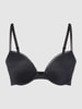 Calvin Klein Underwear Biustonosz push up z mikrowłókna z fiszbinami  Czarny