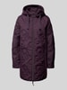 Christian Berg Woman Selection Hybridjacke mit Einsatz aus Scuba und Kapuze Aubergine