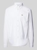 Lacoste Regular Fit Freizeithemd mit Logo-Patch Weiss