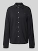 Tommy Hilfiger Regular fit blouse met lange mouwen van puur katoen Antraciet