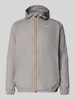 K-WAY regular fit jas met capuchon model 'Le Vrai' Zilver