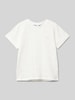 Mayoral T-shirt met labelmotief Offwhite
