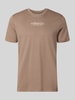 s.Oliver RED LABEL regular fit T-shirt van puur katoen Taupe