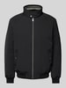 Christian Berg Men Jacke mit Stehkragen Black