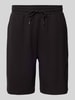 Tommy Hilfiger Sweatshorts mit Label-Print BLACK