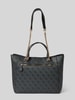 Guess Tote Bag mit Label-Applikation Modell 'NOREEN' Graphit