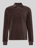 MCNEAL Sweatshirt met polokraag Chocoladebruin