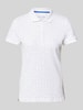 Christian Berg Woman Regular fit poloshirt met structuurmotief Wit