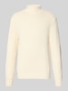 MCNEAL Rollkragenpullover mit gerippten Abschlüssen Ecru