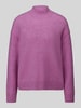 Marc O'Polo DENIM Regular Fit Turtleneck-Pullover aus Schurwoll-Mix Fuchsia