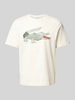 Lacoste T-Shirt mit Label-Stitching Offwhite