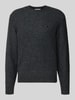 Carhartt Work In Progress Strickpullover mit Logo-Stitching Modell 'CURTIS' Black