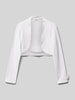 Weise Blazer mit offener Vorderseite Weiss