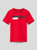 Jack & Jones T-Shirt mit Label-Print Rot