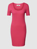 Marc O'Polo Denim Gebreide jurk met structuurmotief Fuchsia