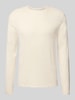Christian Berg Men Regular fit pullover van puur katoen in gebreide look Offwhite gemêleerd