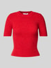 Mango Strickshirt in Ripp-Optik Modell 'CAMISETE' Rot